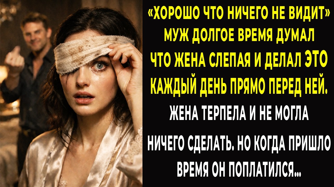 Муж думал что жена слепая и каждый день делал это прямо перед ней. Но он не знал про операцию…