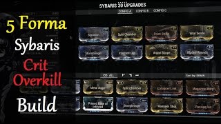 Warframe Weapon Builds - Sybaris Crit Overkill Build 5 Forma