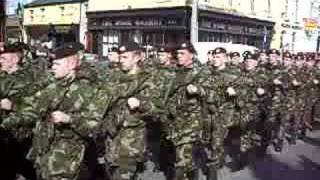 irish army on parade in dundalk ireland (27/3/2008)