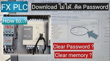 FX PLC , Clear password , Clear memory