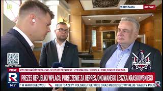 Na żywo! Tomasz Sakiewicz WPŁACIŁ PORĘCZENIE za represjonowanego Leszka Kraskowskiego!