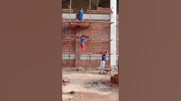 🧱 Brick Wall Construction|Masonry Work Process | Building Construction StepbyStep #constructiontips
