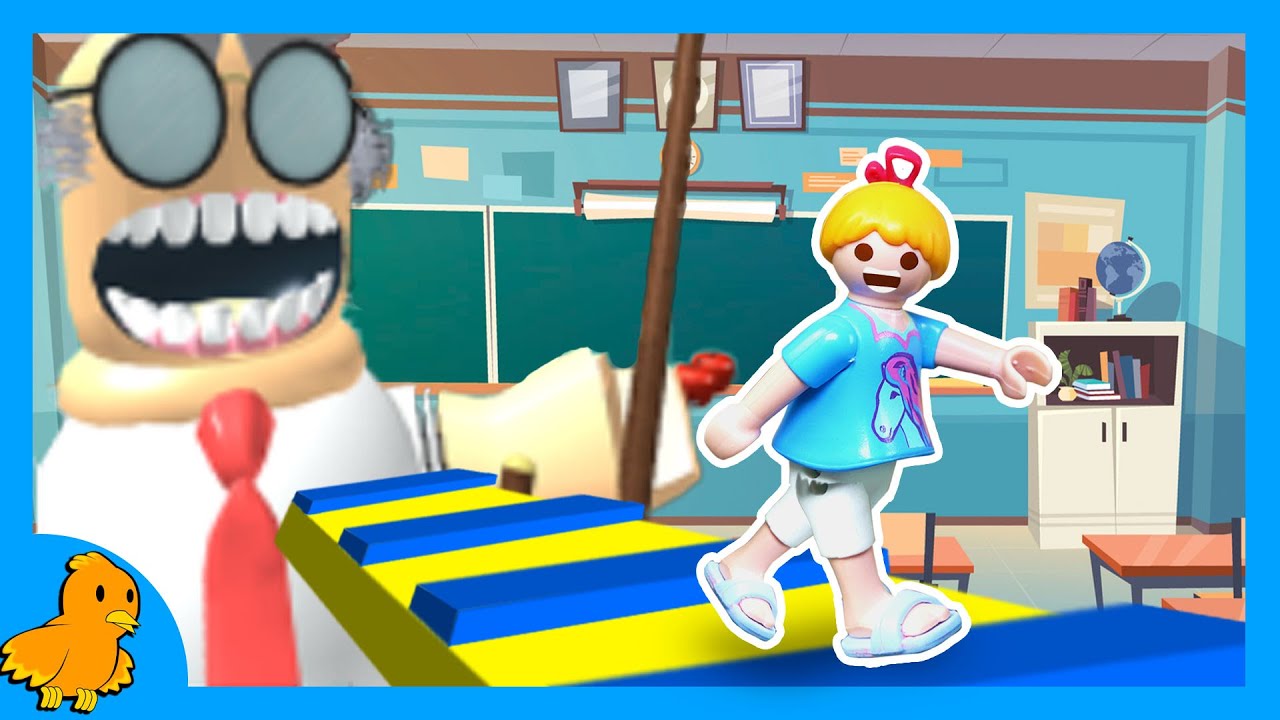 Hannah muss aus der Schule entkommen!🏫 Obby Roblox | Playmobil Familie Vogel