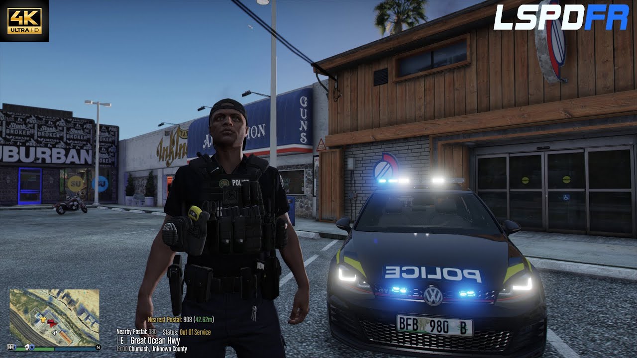 Shots Fired On Traffic Stop l GTA 5 Lspdfr l Mzansi Edition l #lspdfr #gta5 #gtapc #gtamods