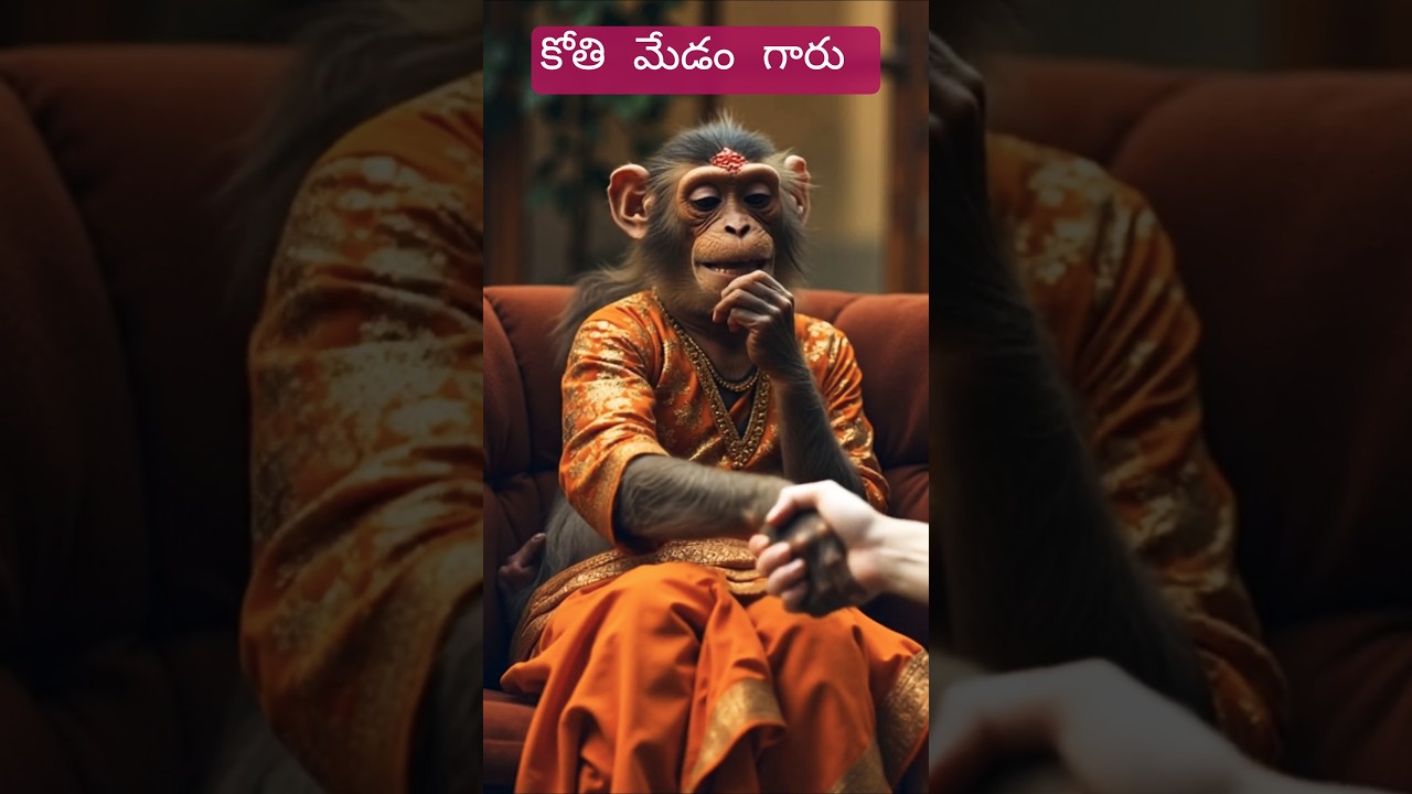 మనిషి మట్టగా #animalsfundub #funny #monkeycomedy #createdwithai #lipsync #funnyanimalvoiceovers