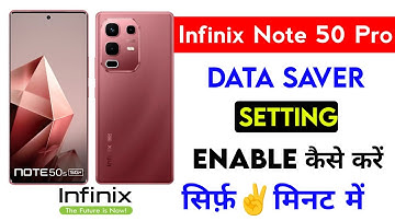 infinix note 50 pro turn on data saver setting | data saving mode setting infinix note 50 pro