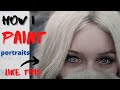 Learn how I paint realistic portraits, an airbrush tutorial. Blending skin tones and hair!
