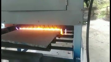 High speed automatic granite marble stone flaming machine