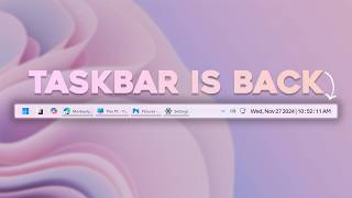Bring back Windows 10 taskbar features to Windows 11