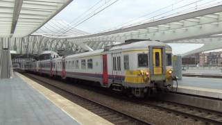 NMBS/SNCB 648 en 646 vertrekken uit Luik (20160625)