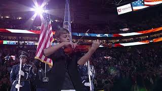 Giovanni Mazza (age 12) NBA National Anthem Jazz v Nuggets Opening Night 10-18-17