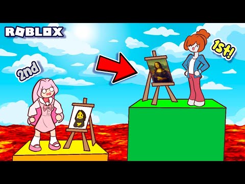 Loser Gets BURNED IN LAVA!!! | Roblox | Draw Tower Race