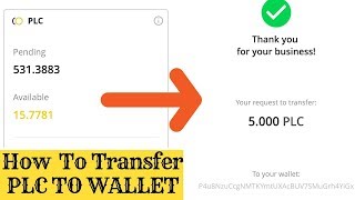 How to transfer PLATINCOIN's dashboard to PLC MOBILE Wallet..? screenshot 4