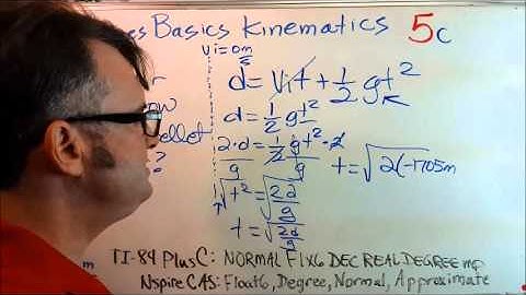 BarnesBasics: Intermediate Kinematics problem 5c, Mark 1