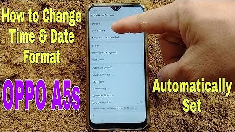 How to Change Time & Date Format on OPPO Mobile | OPPO A5s Tips and Tricks