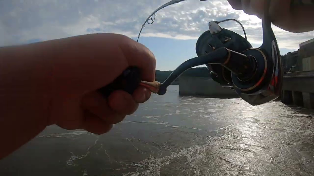 Fishing at Fort Gibson Dam