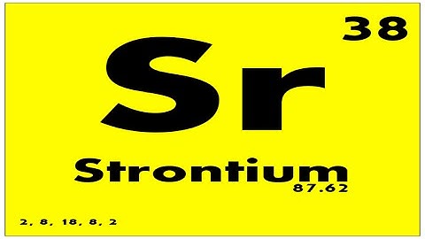 STUDY GUIDE: 38 Strontium | Periodic Table of Elements