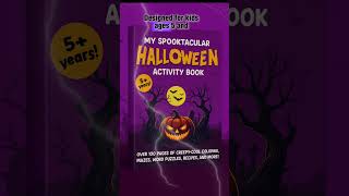 Kids workbook for #Halloween #kidsworksheets #preschoollearning