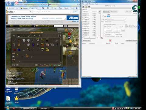Money Hacking in Runescape with Cheat Engine 5.6.1