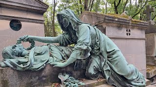 Pere LaChaise Cemetery, Paris. Final Resting Place of Jim Morrison, Oscar Wilde etc