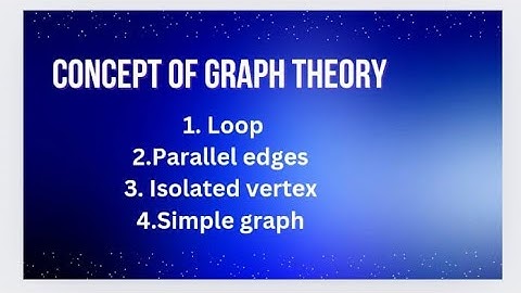 Loop,Parallel edges, Isolated vertex and Simple graph  in graph theory | Hindi explanation