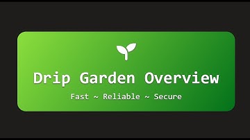 Drip Formulate Finance Garden Overview from DevStreak