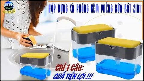 SIÊU TIỆN ÍCH HỘP ĐỰNG XÀ PHÒNG KÈM MIẾNG RỬA BÁT 2IN1