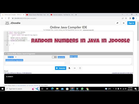 how to generate random numbers in java in jdoodle | how to create random number in java in jdoodle
