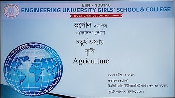 EUGSC, Class 11, Sub-Geography (Lecture 47), Zoom, Chapter 4, P-2, Most. Ishrat Jahan