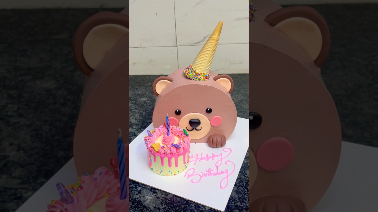 🧸😻Teddy Bear Cake | Cute Birthday Cake Design | Roshan Cake Art 