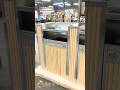 Atrium Two-Stream Tray Manager | White Oak &amp; Stainless Steel Food Service Solution