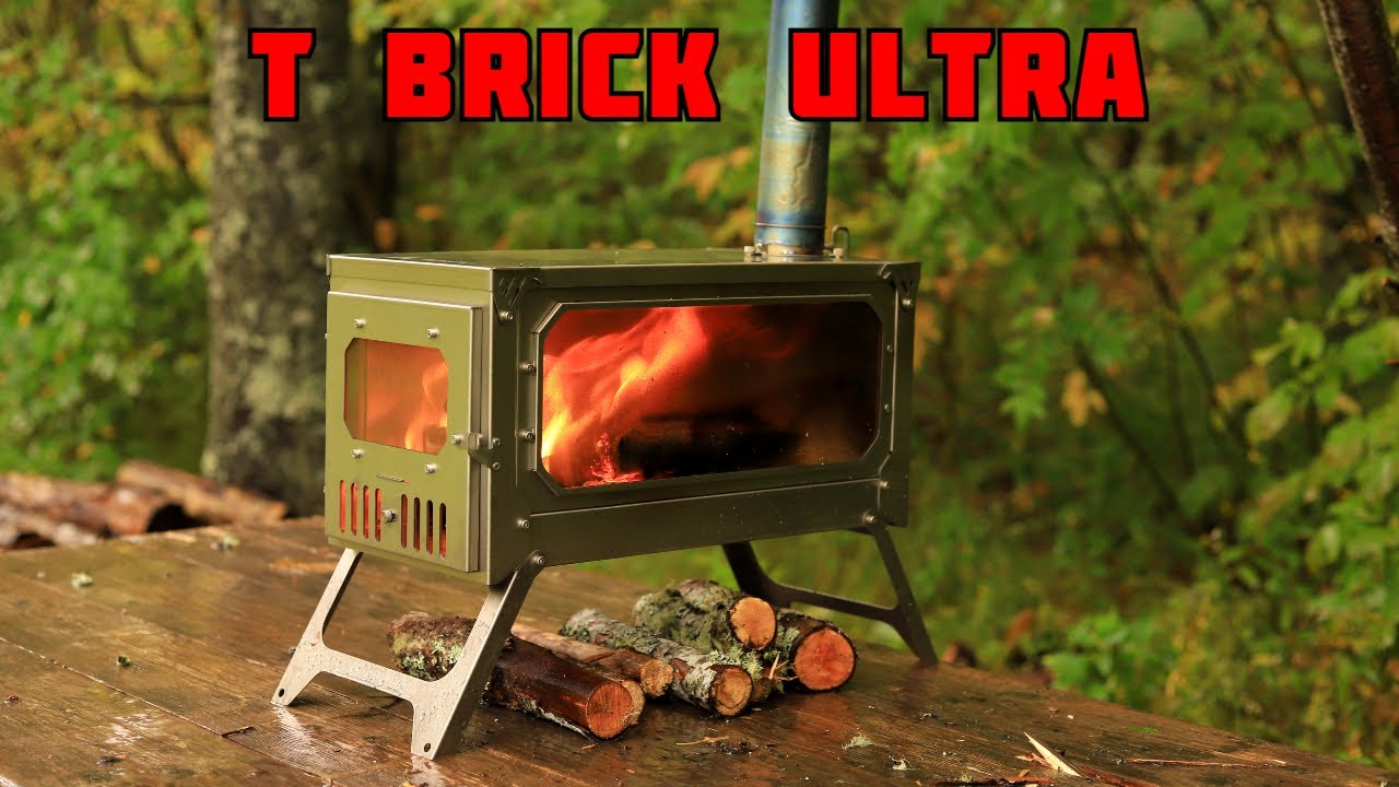 Pomoly T Brick Ultra - Portable Wood Stove For Hot Tent Camping - YouTube