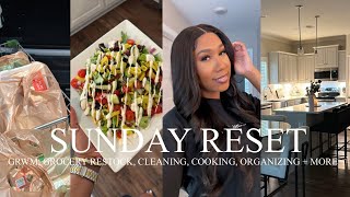 SUNDAY RESET ROUTINE | CLEANING, GROCERY SHOPPING, COOKING, ORGANIZING + MORE!