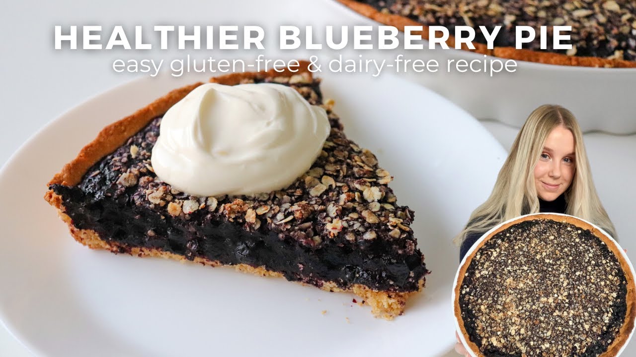 Healthier Blueberry Pie (easy gluten-free & dairy-free recipe) - YouTube