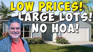 Low Prices! Large Lots! No HOA! New Construction Homes in Palm Coast FL and Hastings FL