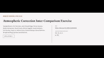 Atmospheric Correction Inter-Comparison Exercise | RTCL.TV