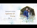Aparna  vivin  engagement ceremony  21st june 2023  live