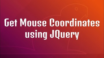 Get Mouse Coordinates using JQuery