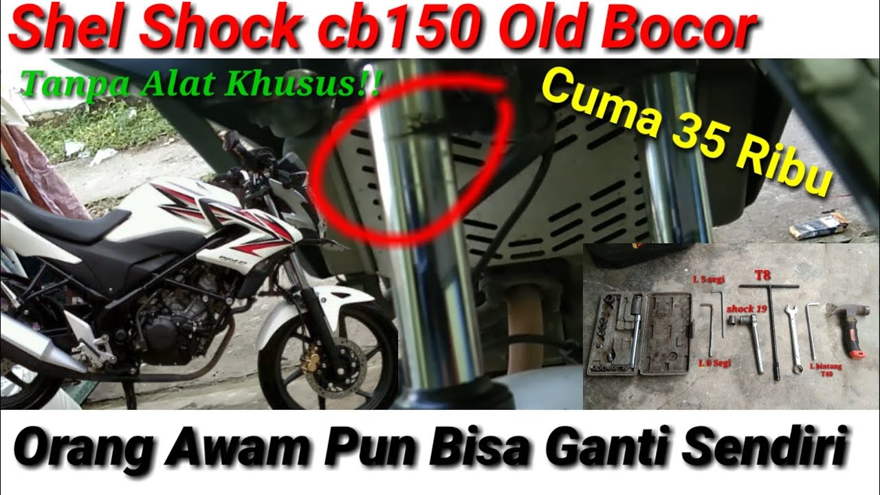 Cara ganti Seal Shock Depan Motor Honda Cb150r