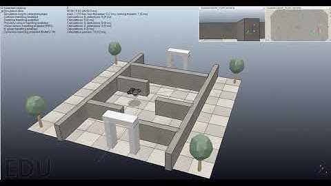 line Following Drone in V-REP Without Using Ros|Obstacle Avoidance|Windows