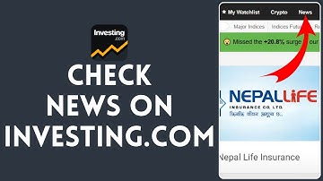 How to Check News in Investing.com
