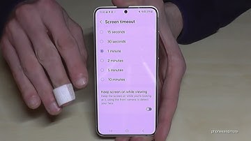 Samsung Galaxy S24: How to set up the time to the Screen Timeout?