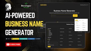 AI-Powered Business Name Generator Tool with Next.js | Next.js Project + Source Code screenshot 3