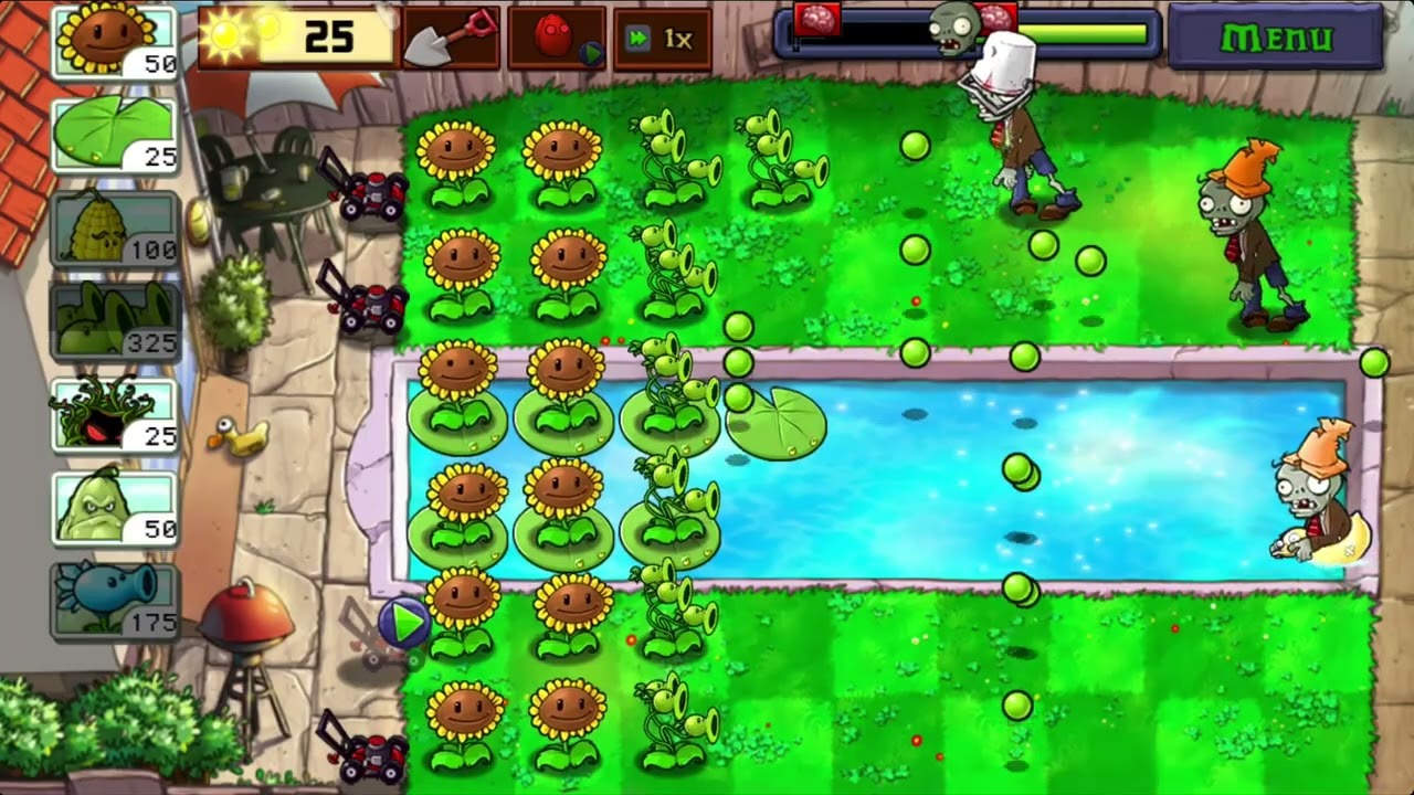 POOL Level 2💥 PLANTS VS ZOMBIES 💥💞
