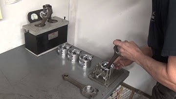 MAW MGB project, install pistons on rods