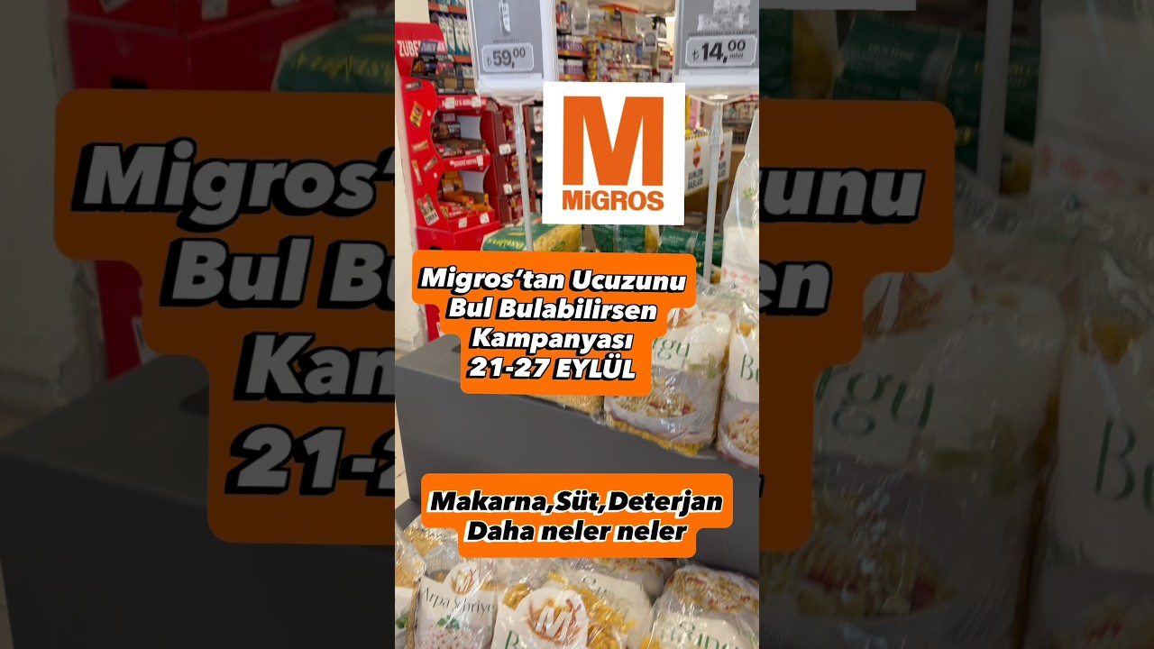 Migrosta 21-27 Eylül indirimleri #keşfet #indirim #market #migros