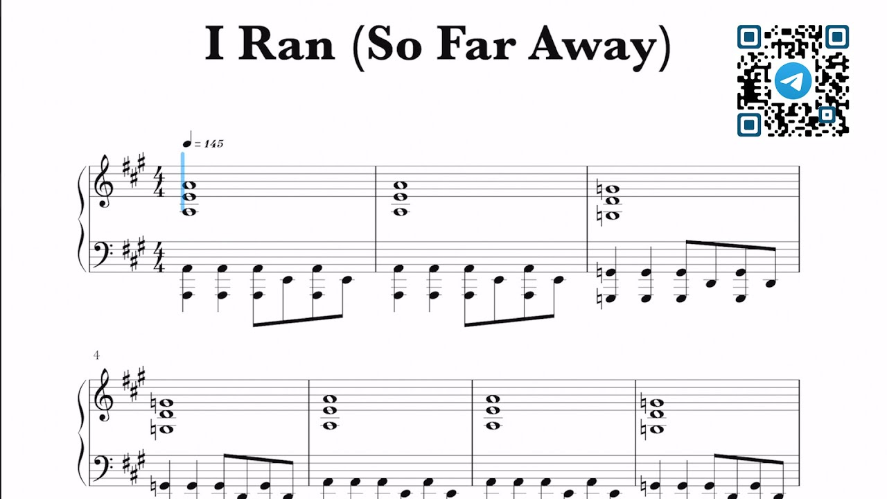 A Flock Of Seagulls I Ran So Far Away Sheet Music YouTube a-flock-of-seagulls-i-ran-so-far-away-sheet-music-youtube