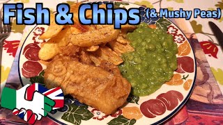 Making Fish & Chips (Served With Mushy Peas)