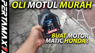 REVIEW Botol Oli Motul Scooter LE MB 10W-30 Label Baru Harga Murah Buat Matic Honda Apa  #motul