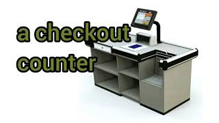 How to Pronounce Checkout counter in American English